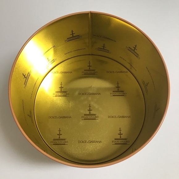 Dolce & Gabbana Tin Made In Italy EMPTY Fiasconaro Panettone LARGE 10” Storage - Picture 3 of 14